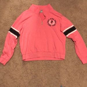 Victoria secret pink quarter zip